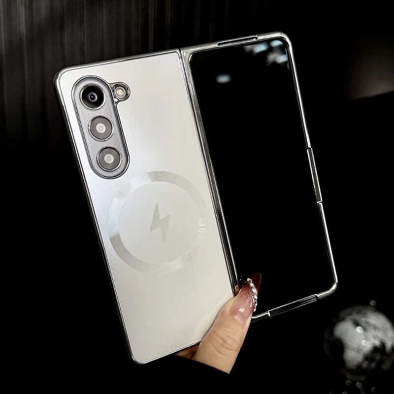 Electroplated Frosted Magnetic Case Cover for Samsung Fold Series