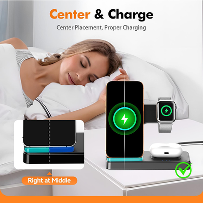⌛Limited-Time Offer-3-in-1 Foldable Wireless Charging Stand