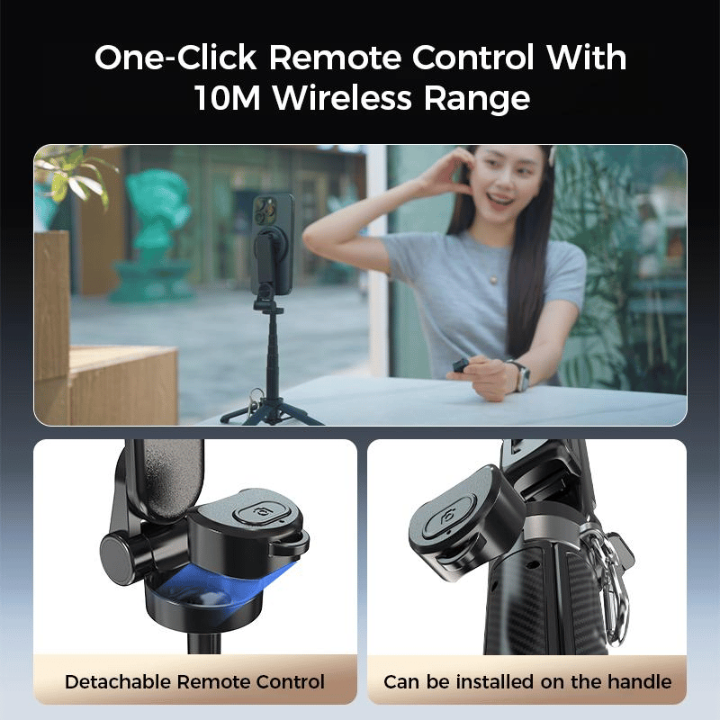 🔥Last Day Promotion 50%OFF🔥4-in-1 Multifunctional 360° Rotation Magnetic Selfie Stick