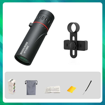 🔭 50% OFF NOW! ✨ Outdoor Portable Monocular Telescope - 12x50 High Definition with Smartphone Adapter for Adventures 🌄📱