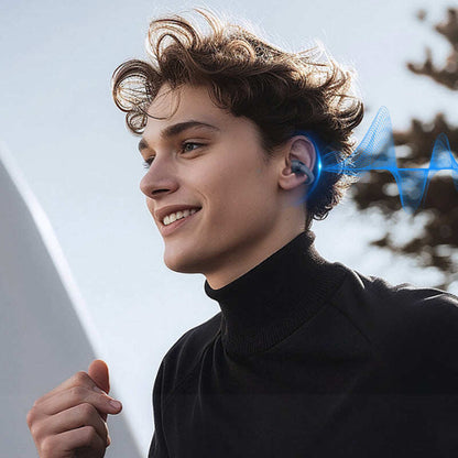 🔥2025 HOT SALE🔥🎧Ear Clip-on Smart Color Screen Intelligent Translation Headset🎧