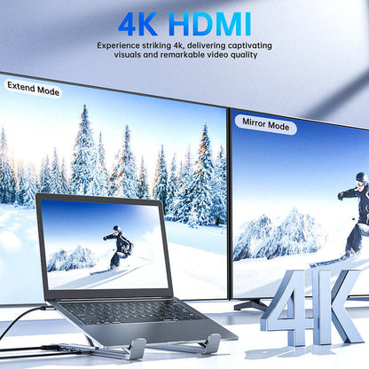 USB-C Docking Station Laptop Stand with 4K HDMI