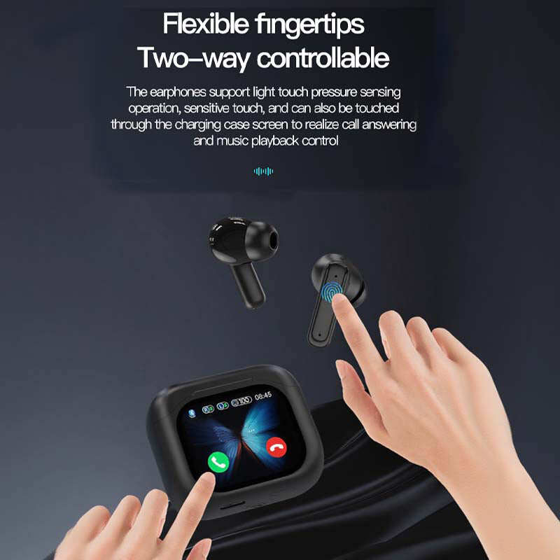 Compact Touch-Control Clear-Sound Earbuds