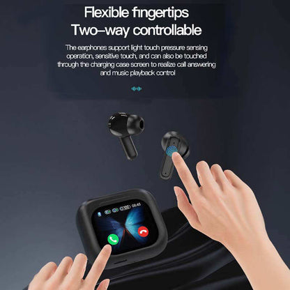 Compact Touch-Control Clear-Sound Earbuds