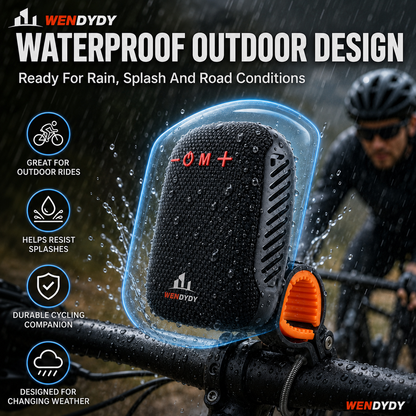 🚴‍♂️🎵 Waterproof Bike Bluetooth Speaker – IPX5, TWS stereo, hands‐free calls. Secure mount, 70m range. Ride with beats! 🔊✨
