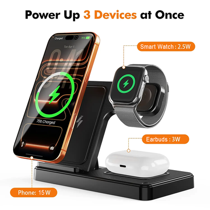 ⌛Limited-Time Offer-3-in-1 Foldable Wireless Charging Stand