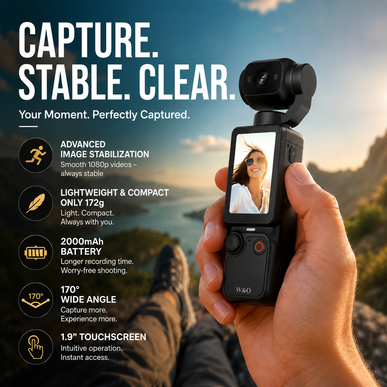 📸✨ [Limited Edition – 50% Off]Pocket camera with flip-up display – Take perfect selfies 📱💄 and share them instantly, no editing required