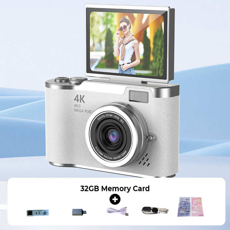 🌈4K HD Flip-Screen Digital Camera📸