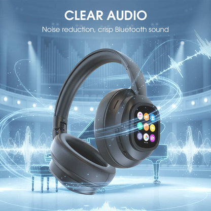 🎧 50% OFF NOW! ✨ AI Bluetooth Headphones - Smart LCD Display & Voice Assistant with Premium Sound Quality for Music & Calls 📱✨