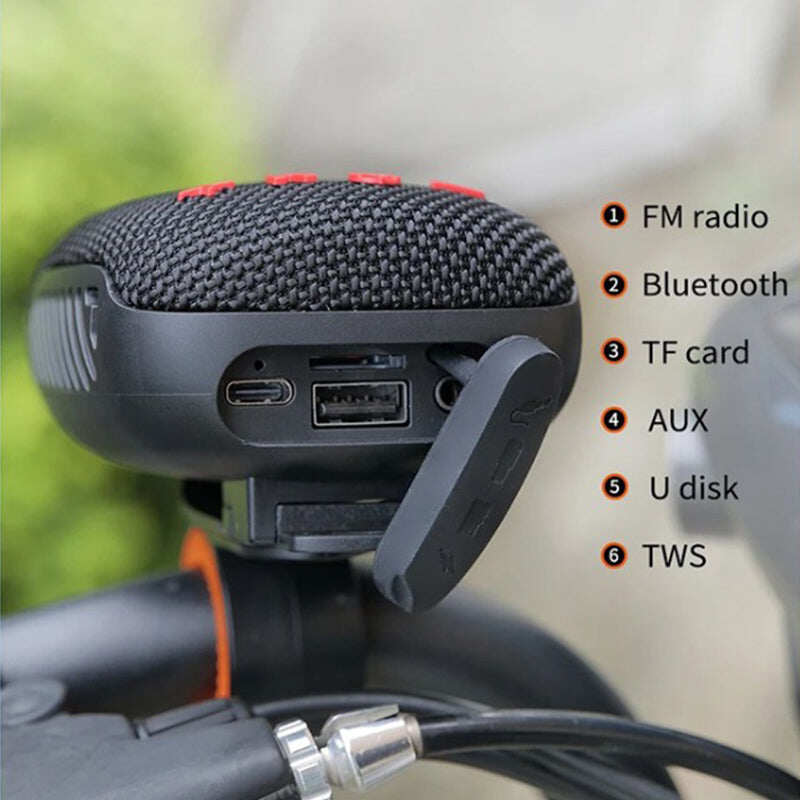 🚲 60% OFF NOW! 🔊 Waterproof Bike Speaker – IPX5, True Wireless Stereo & MicroSD Support, Secure Mount for Ultimate Riding Companion 🎵