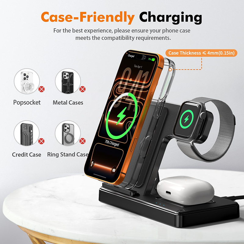 ⌛Limited-Time Offer-3-in-1 Foldable Wireless Charging Stand