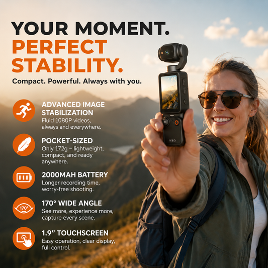 📸✨ [Limited Edition – 50% Off]Pocket camera with flip-up display – Take perfect selfies 📱💄 and share them instantly, no editing required