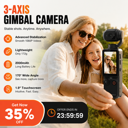 📸✨ [Limited Edition – 50% Off]Pocket camera with flip-up display – Take perfect selfies 📱💄 and share them instantly, no editing required