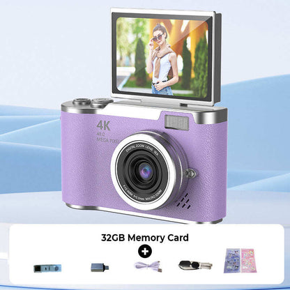 🌈4K HD Flip-Screen Digital Camera📸