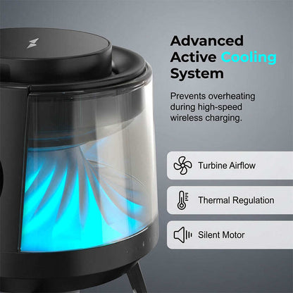 3-in-1 Magnetic Wireless Charger with Bluetooth Speaker and Atmosphere Light