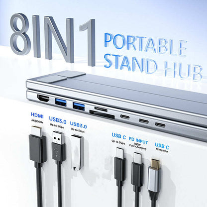 USB-C Docking Station Laptop Stand with 4K HDMI