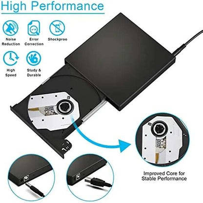 💿No Disc Drive on Your Laptop? Now You Do! External CD/DVD Burner 50% OFF📀